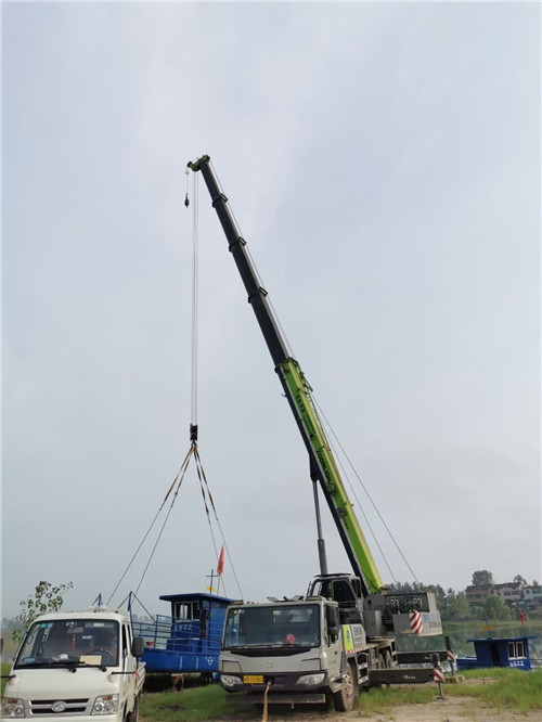 夷陵区桥梁建设吊装案例